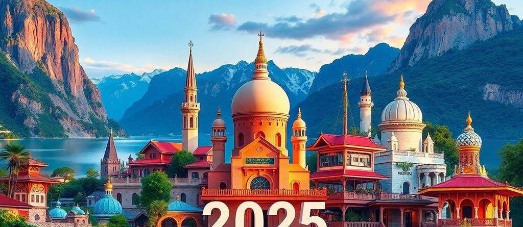 Scenic view of budget-friendly travel destinations.