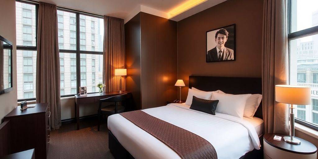 Cozy room at Song Hotel Sydney with modern decor.